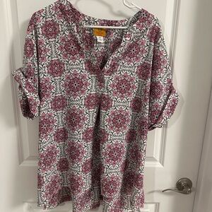 Floral Patterned Women's Top